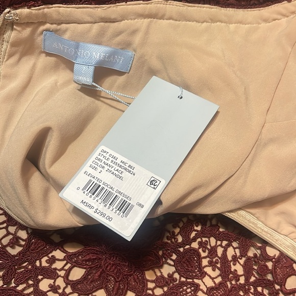 Antonio Melani
Nancy Schiffli Lace Square Neck Sleeveless Sheath Midi Dress. - Picture 8 of 11